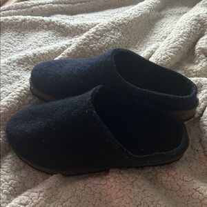 Stegmann Dark Blue Wool Clogs